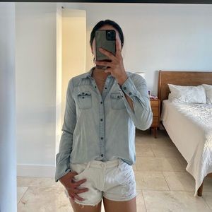 Light Denim Long Sleeve Shirt